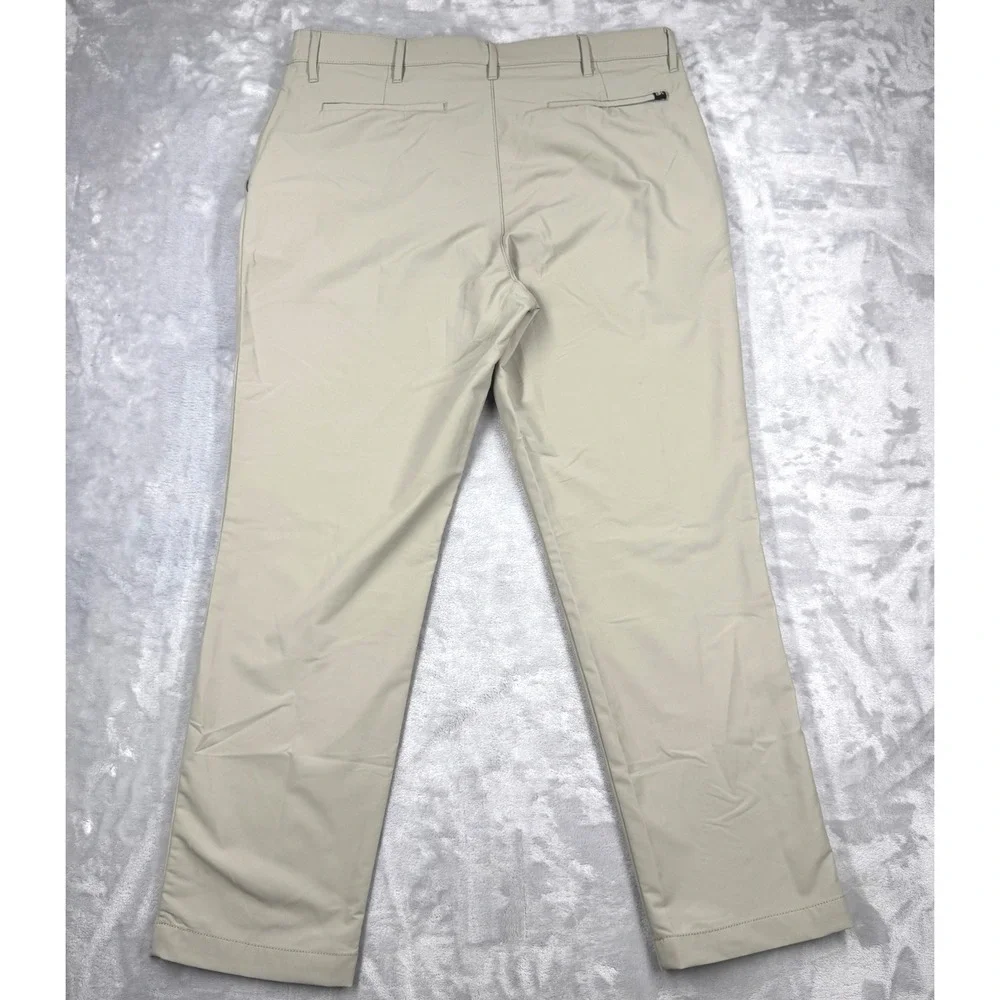 BANANA REPUBLIC Core Temp Slim Fit Chino Pants Mens 36x29 London Fog Beige NWT